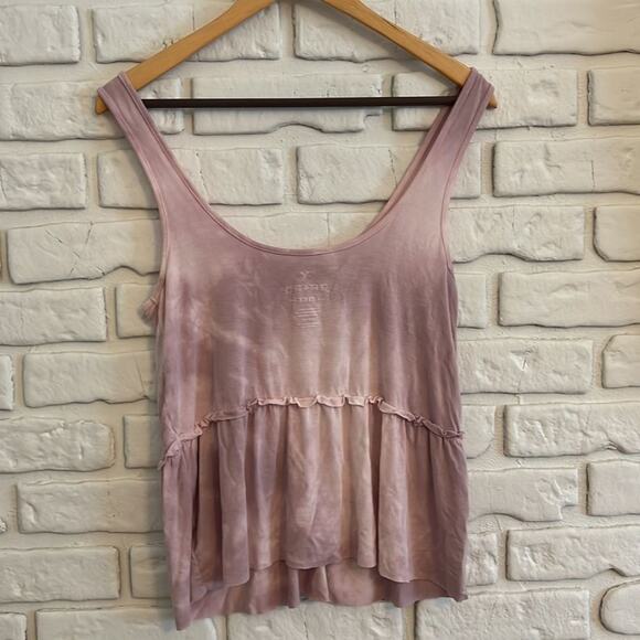 American Eagle pink tie dye tank size small - Picture 8 of 10